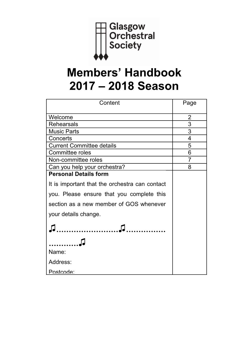 Members Handbook