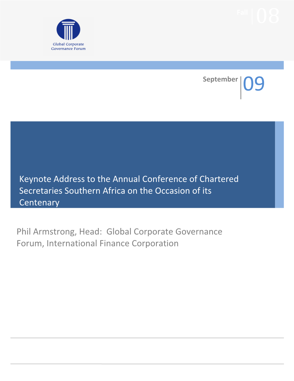 Egyptian Institutes of Directors 3Rd Annual International Conference on Corporate Governance