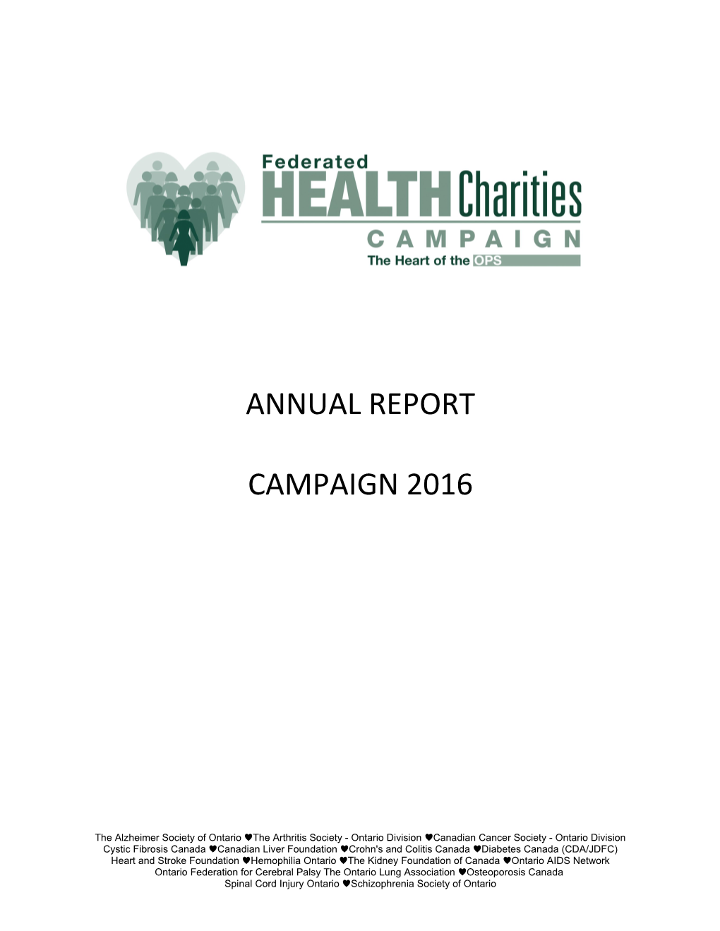 Federated Health Charities Annual Report