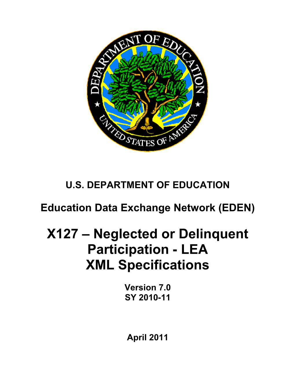 Neglected Or Delinquent Participation - LEA XML Specifications