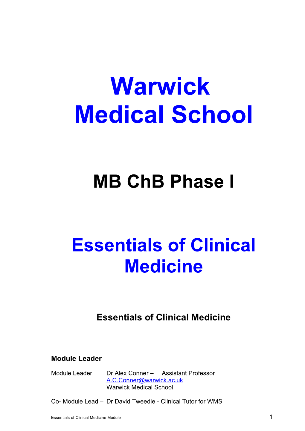 Essentials of Clinical Medicine