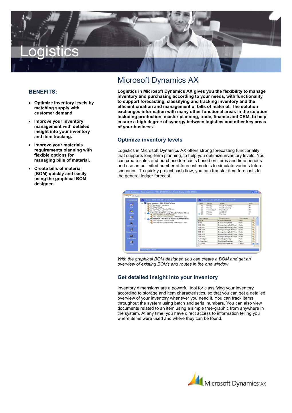 Logistics in Microsoft Dynamics AX