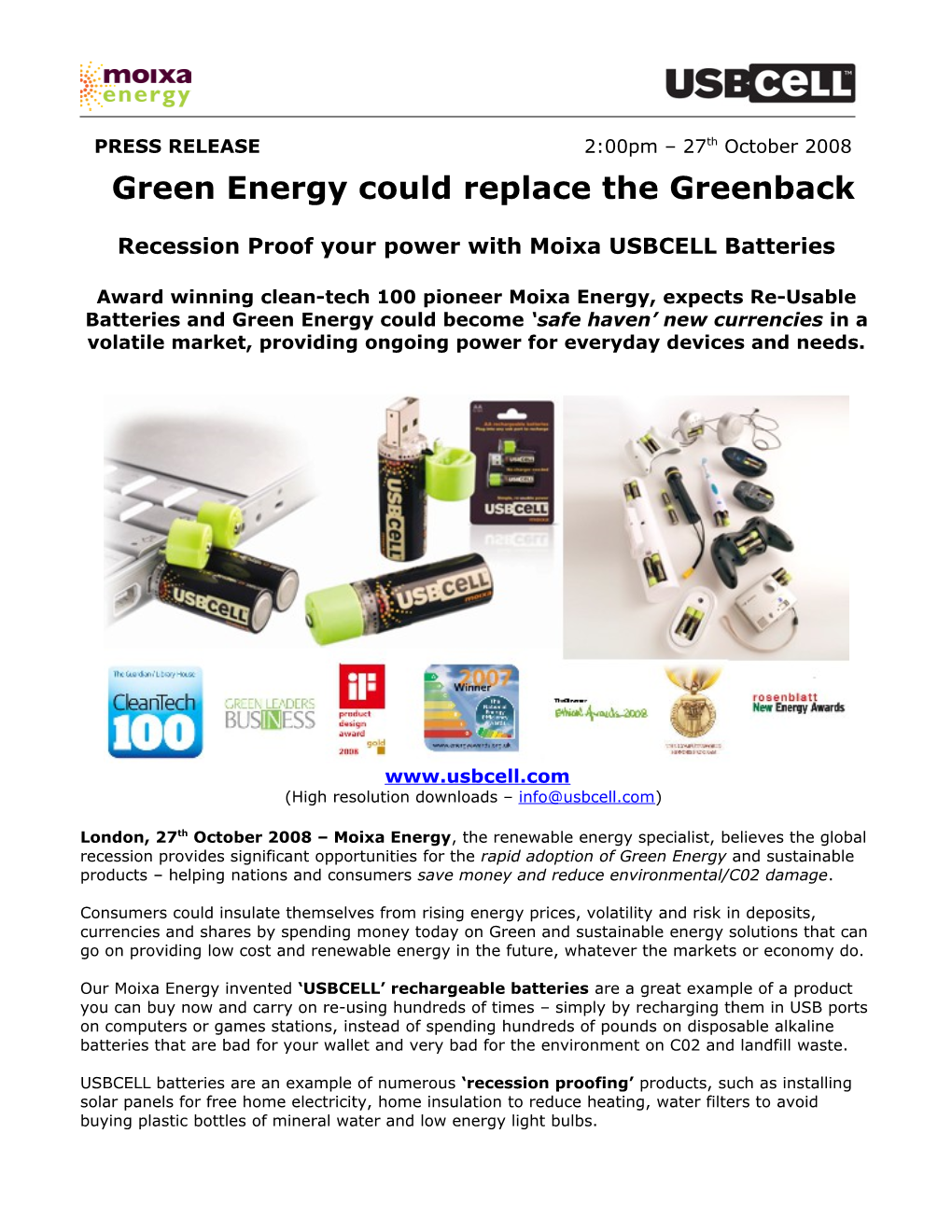 Green Energy Could Replace the Greenback