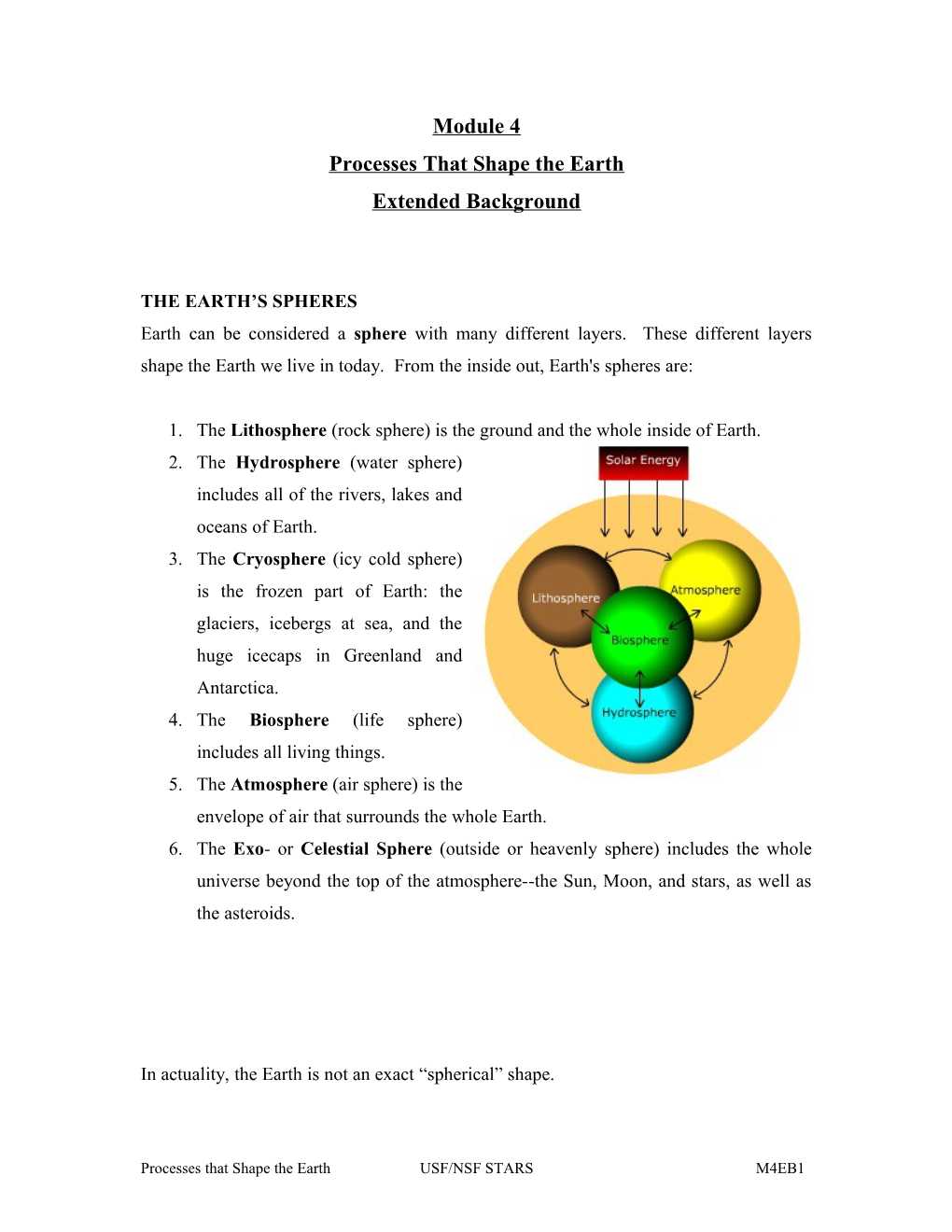 Processes That Shape the Earth