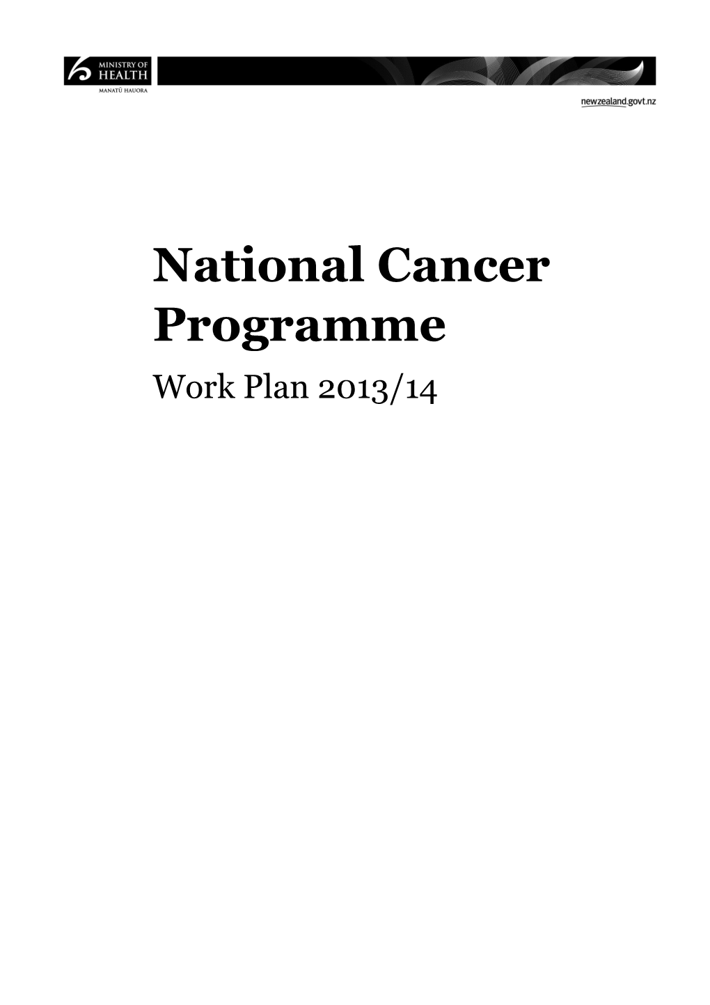 National Cancer Programme