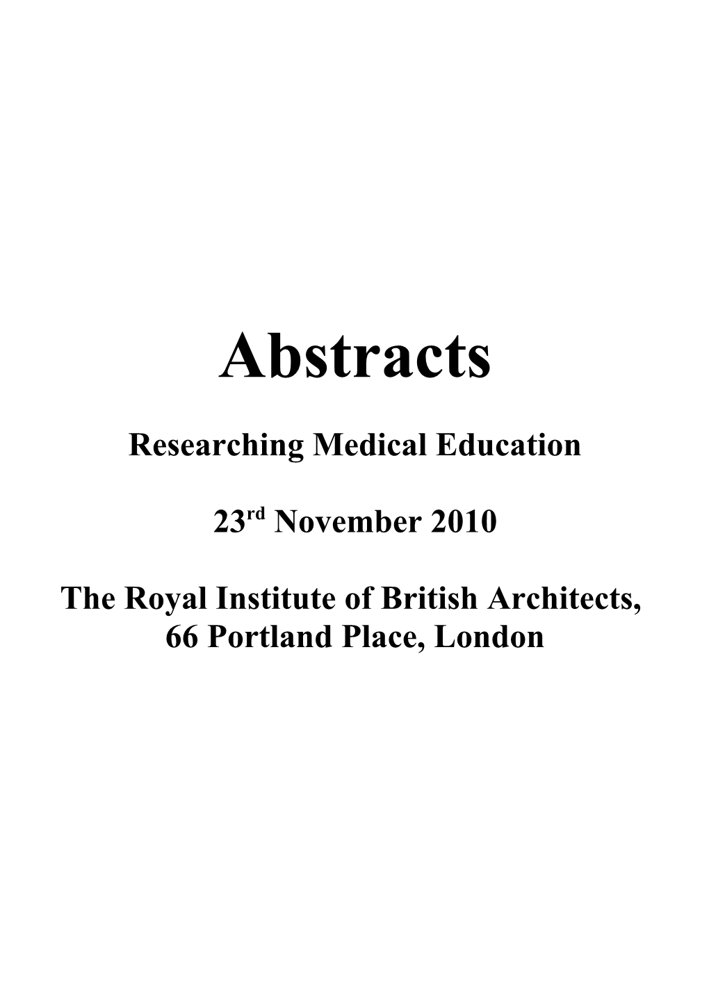 The Royal Institute of British Architects