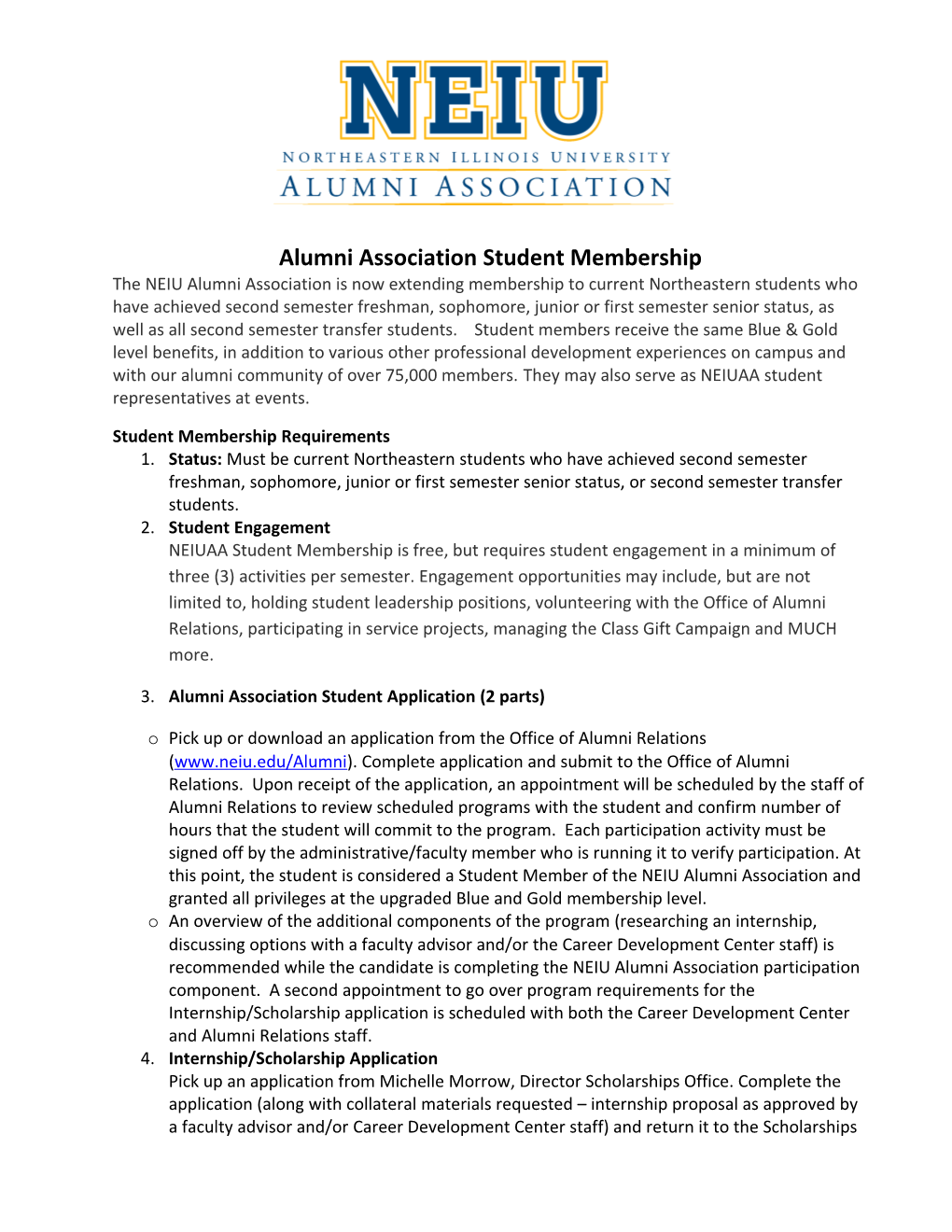Alumni Association Student Membership