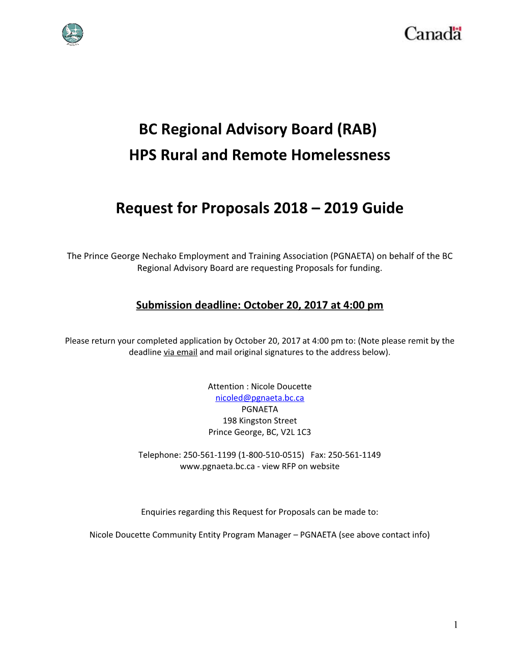 BC Regional Advisory Board (RAB)