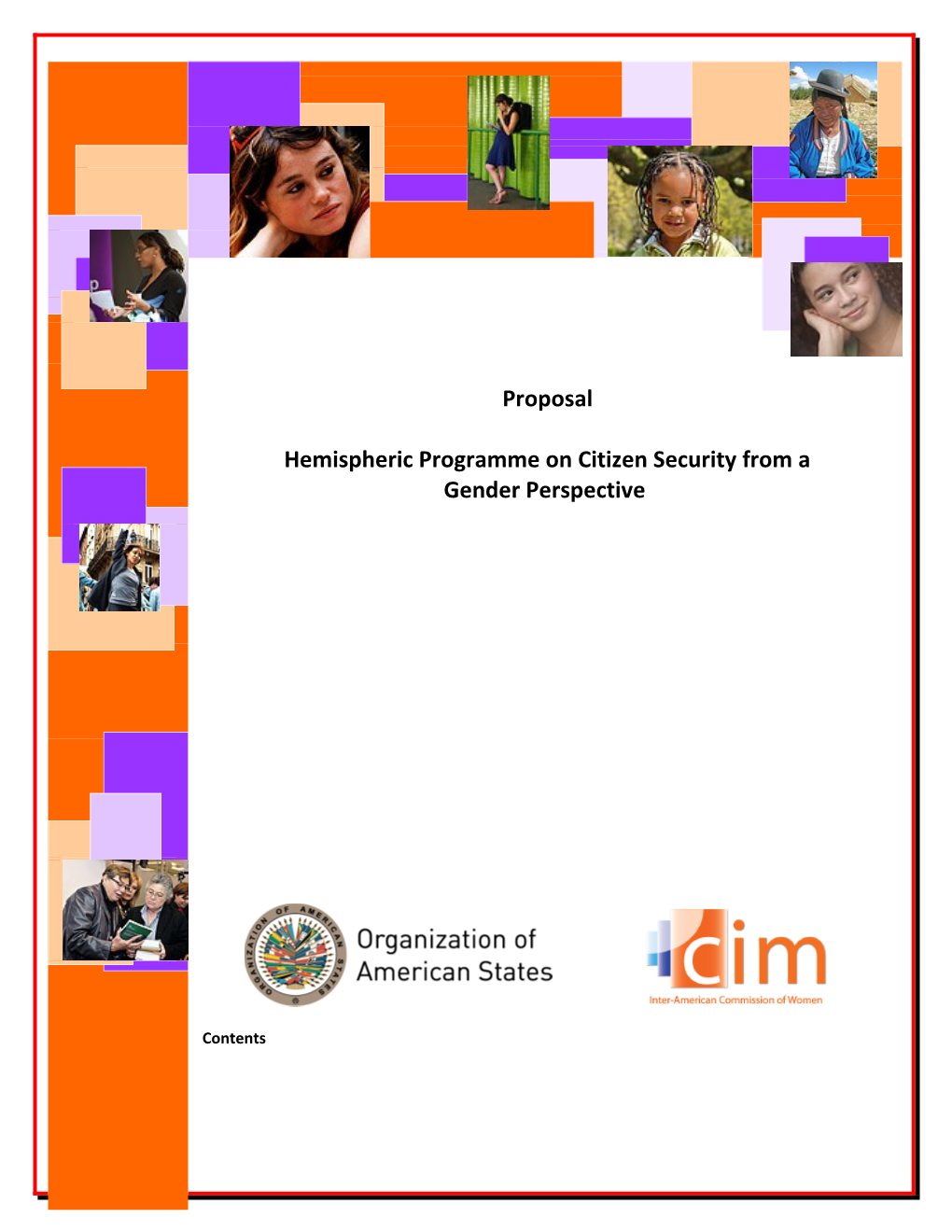 Inter-American Commission of Women (CIM) Hemispheric Programme on Citizen Security