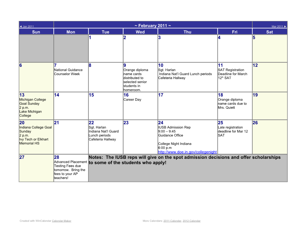 More Calendars: May 2011, Jun 2011, Jul 2011