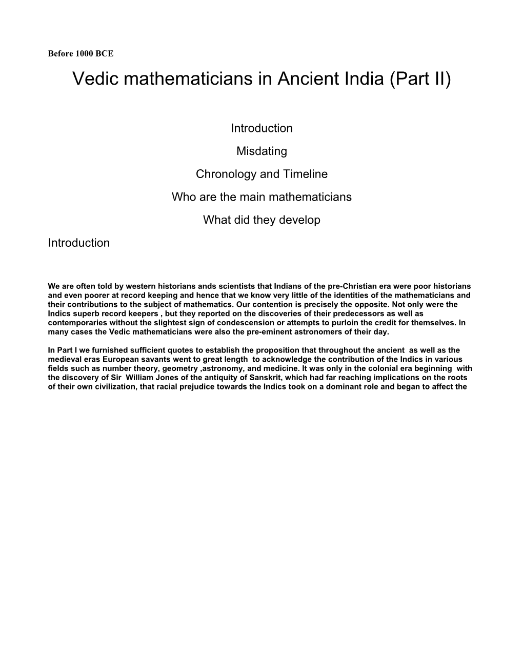 Vedic Mathematicians in Ancient India (Part II)