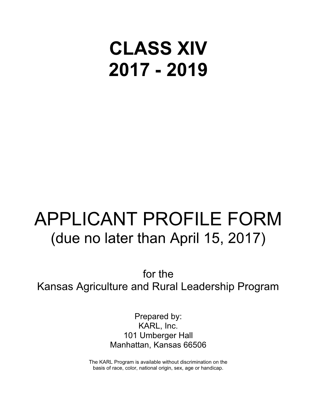 Kansas Agriculture and Rural Leadership Program
