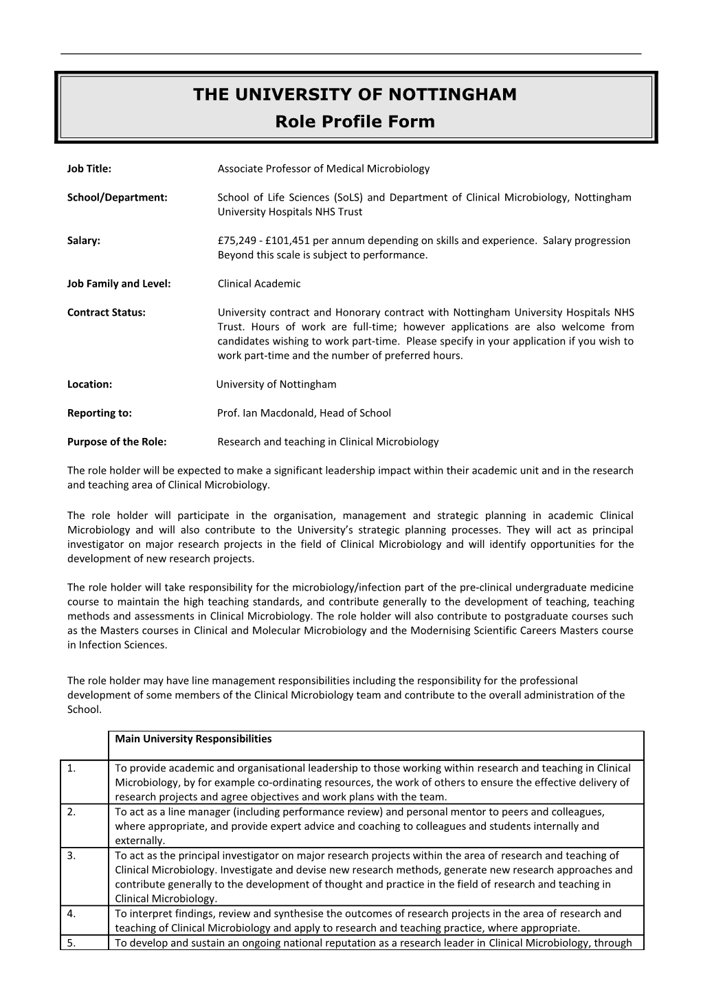 Job Title:Associate Professorofmedicalmicrobiology