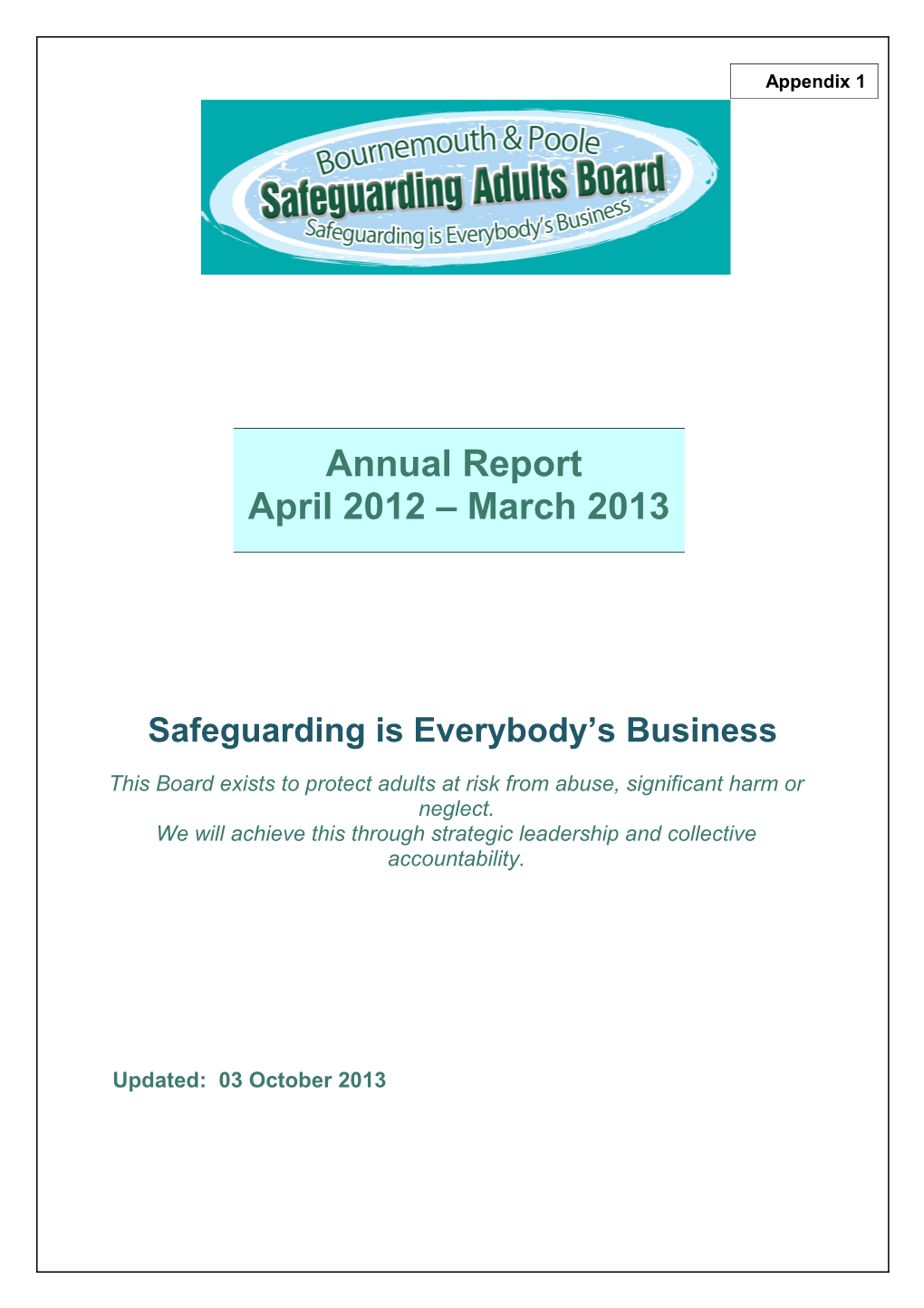 Safeguarding Is Everybody S Business