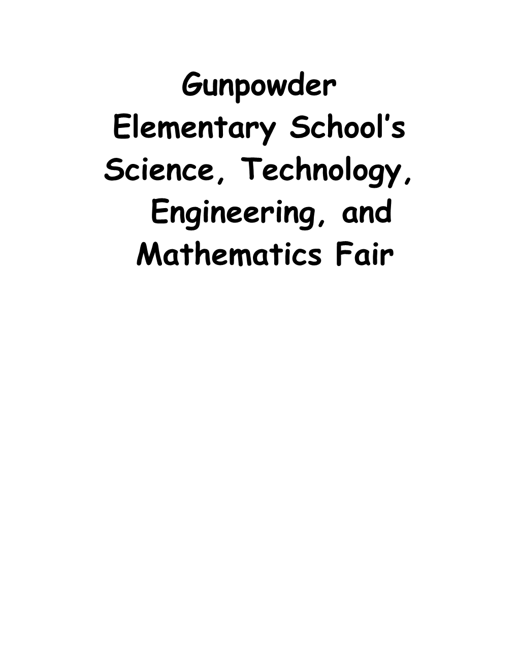 Science, Technology, Engineering, and Mathematics Fair