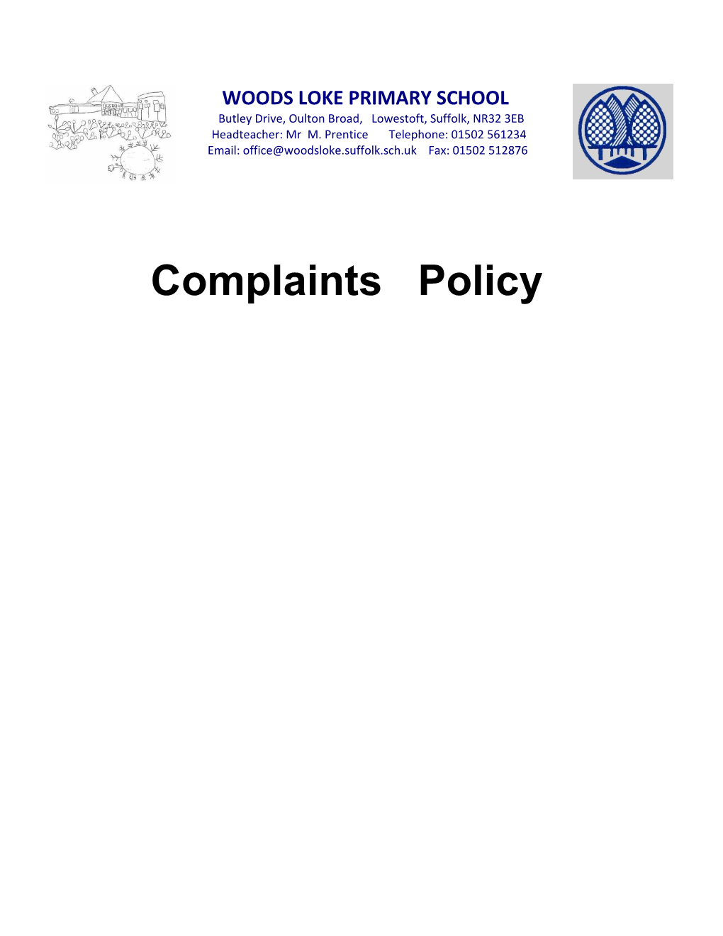 15.09.School Complaints Procedure