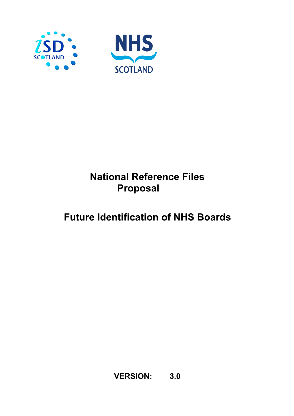 Proposal for Future Identification of NHS Boardsv3.0