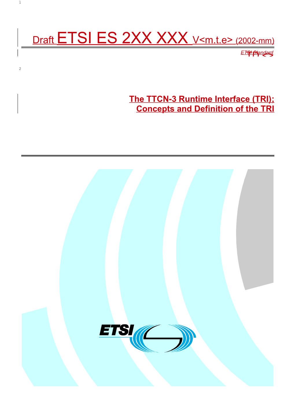 The TTCN-3 Runtime Interface
