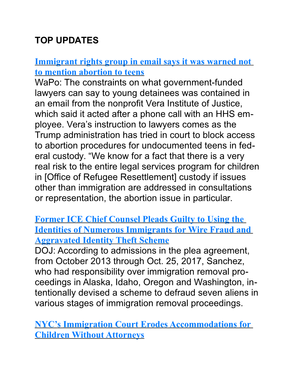 Immigrant Rights Group in Email Says It Was Warned Not to Mention Abortion to Teens