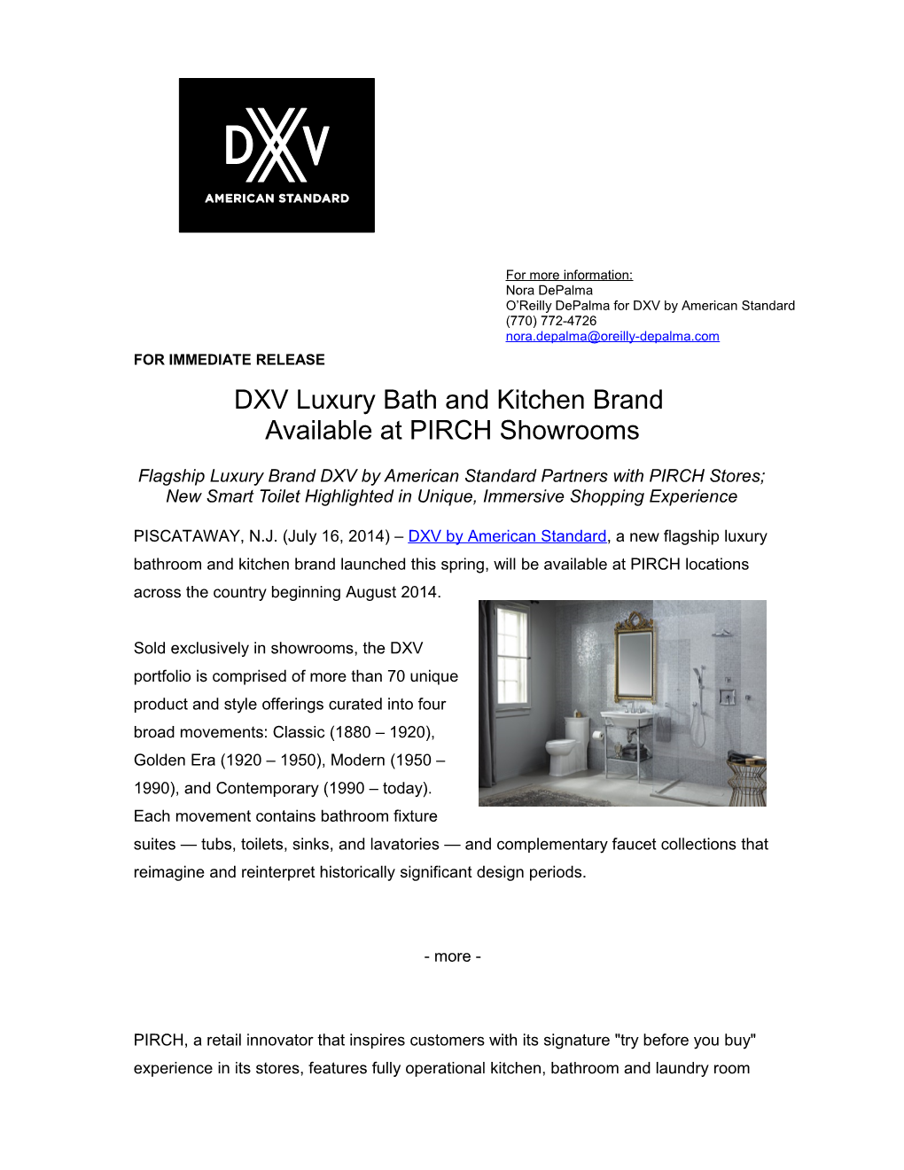 DXV Luxury Bath and Kitchen Brand Available at PIRCH Showrooms3-3-3