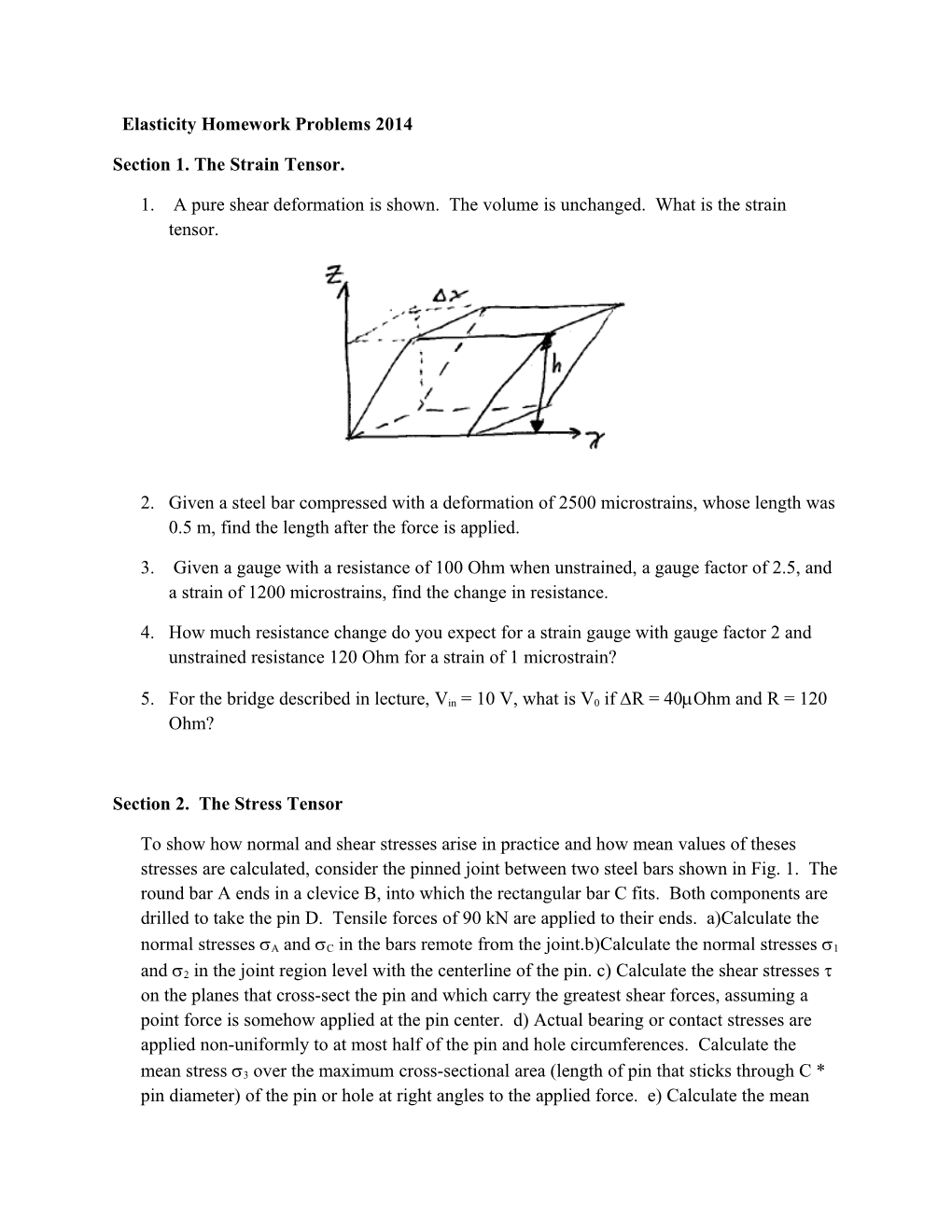 Section 1.The Strain Tensor