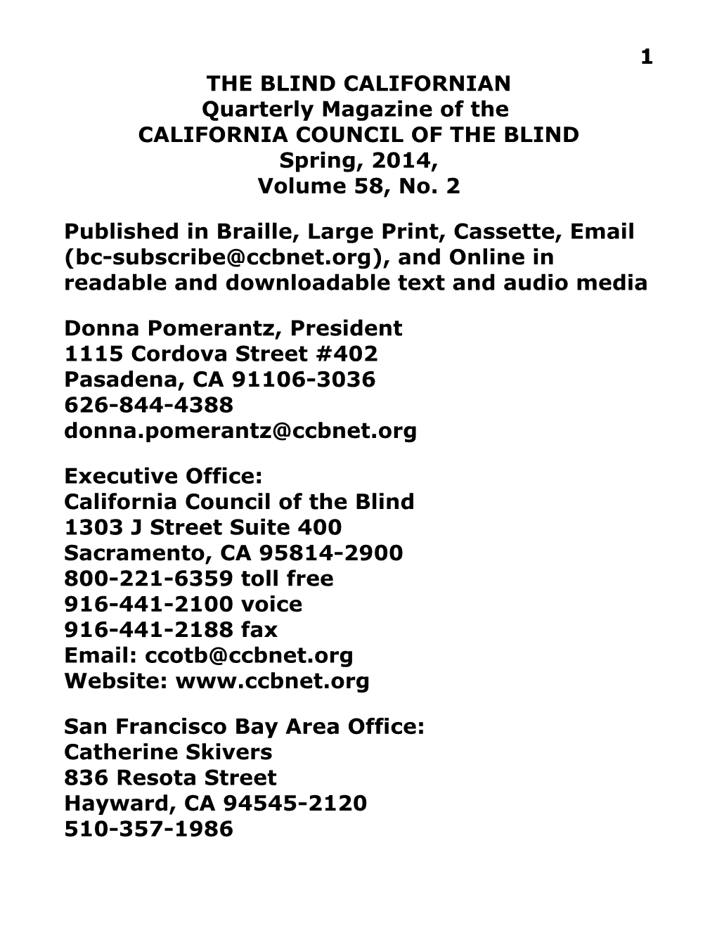 The Blind Californian