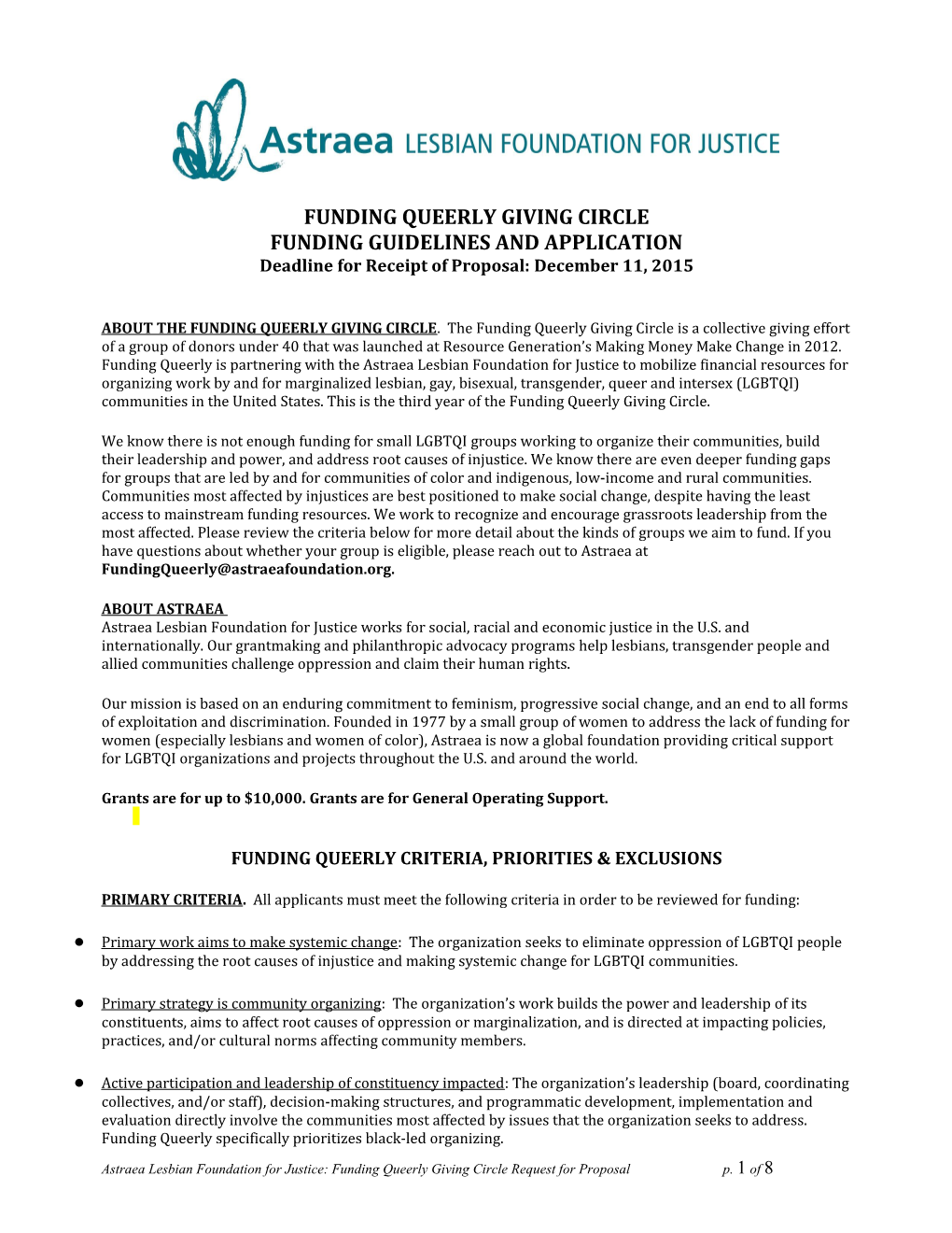 Funding Queerly Giving Circle