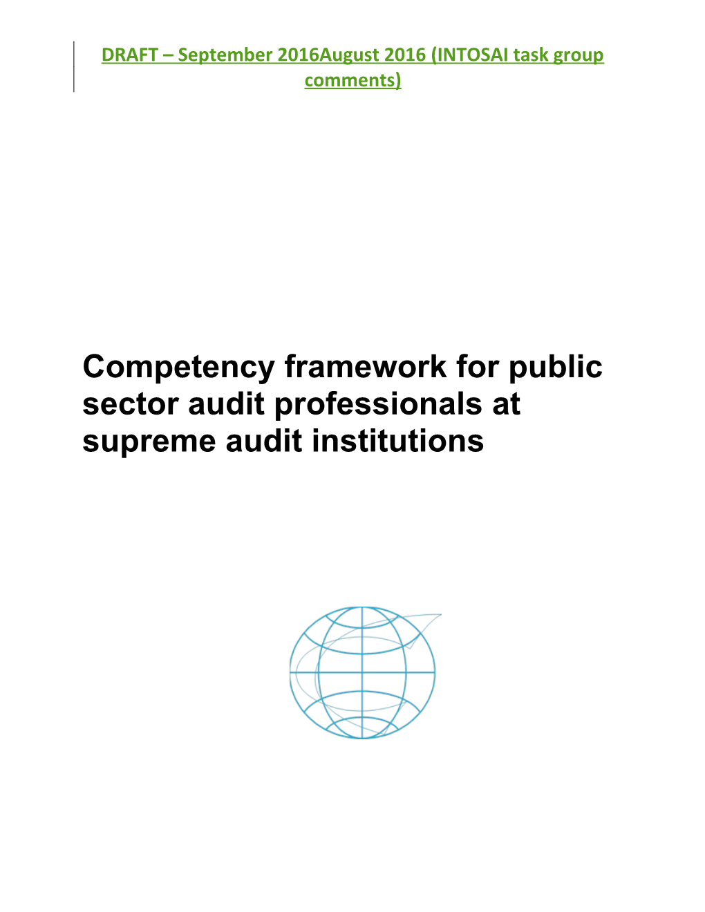 Competency Framework for Public Sector Audit Professionals at Supreme Audit Institutions