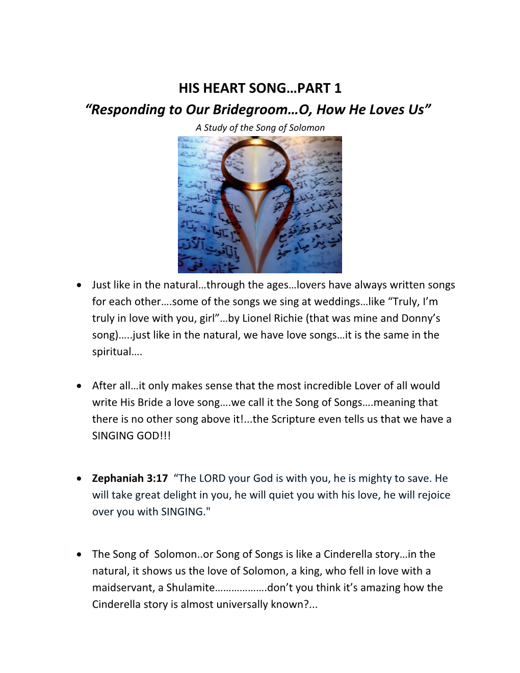 His Heart Song Part 1