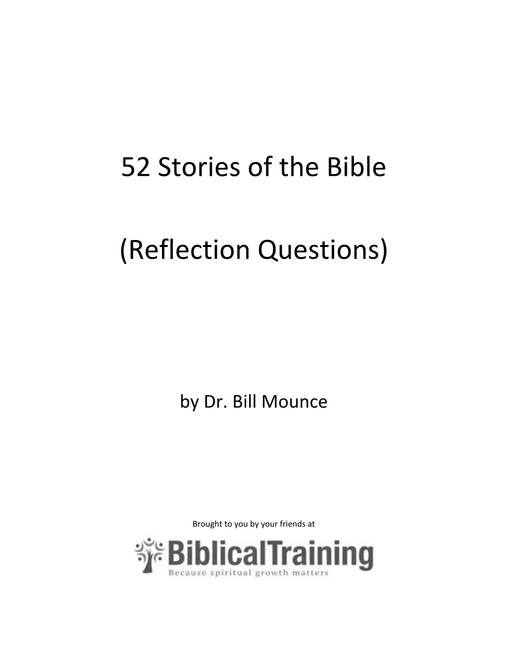 52 Stories of the Bible