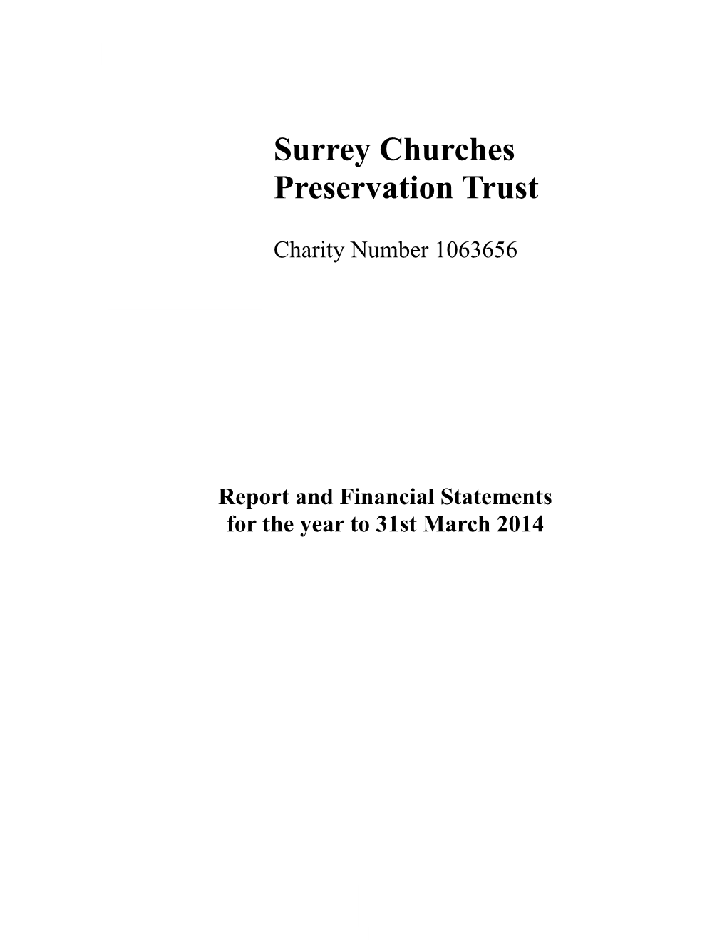The Surrey Churches Preservation Trust