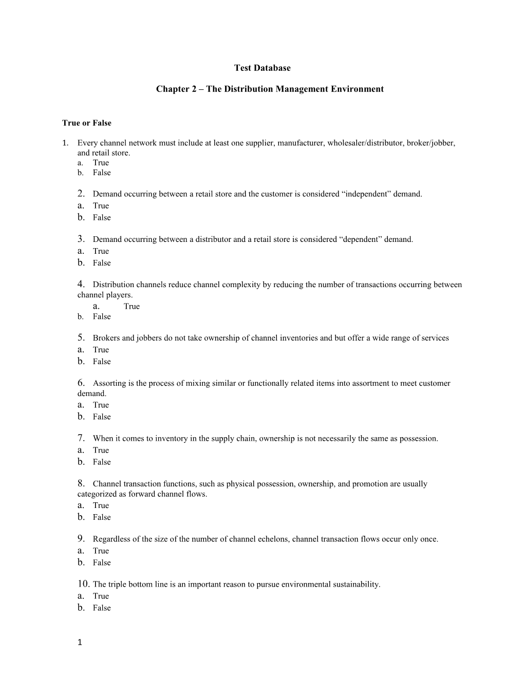 Chapter 2 the Distribution Management Environment