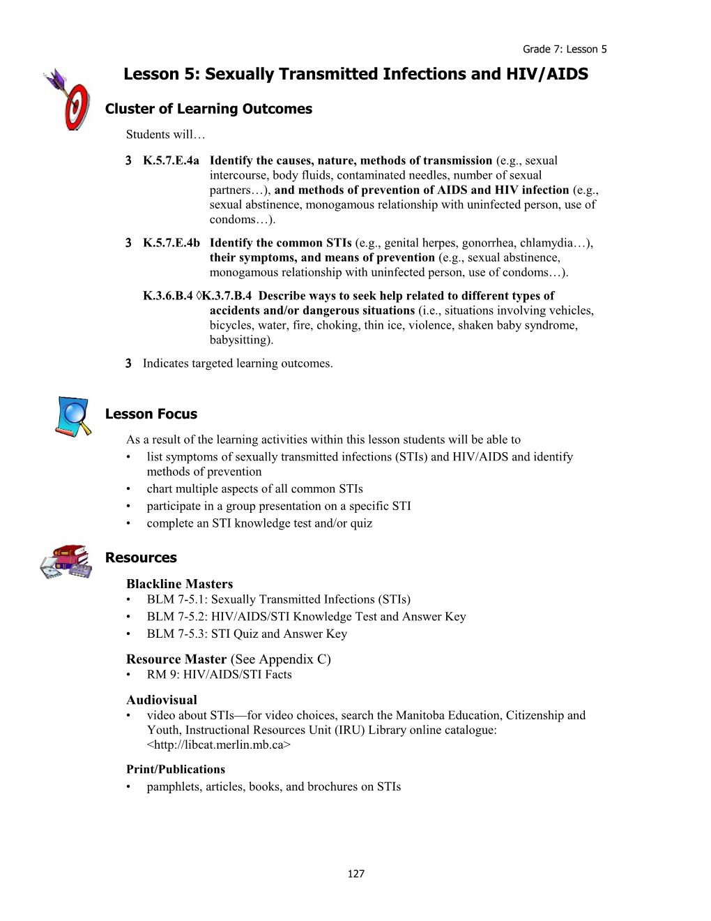 Cluster of Learning Outcomes