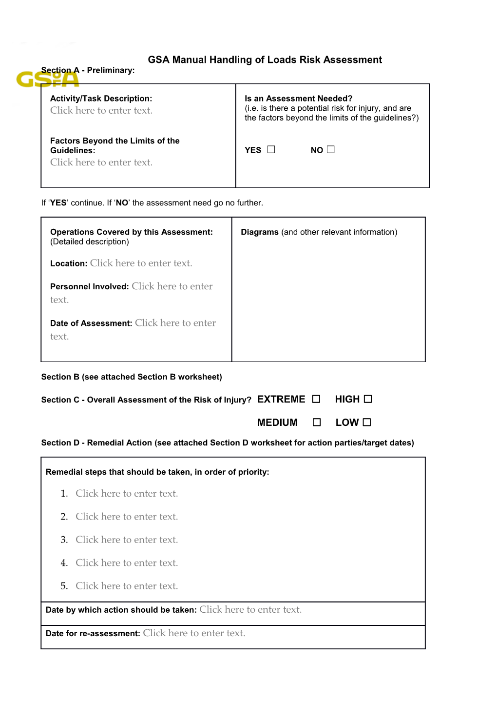 Section B (See Attached Section B Worksheet)