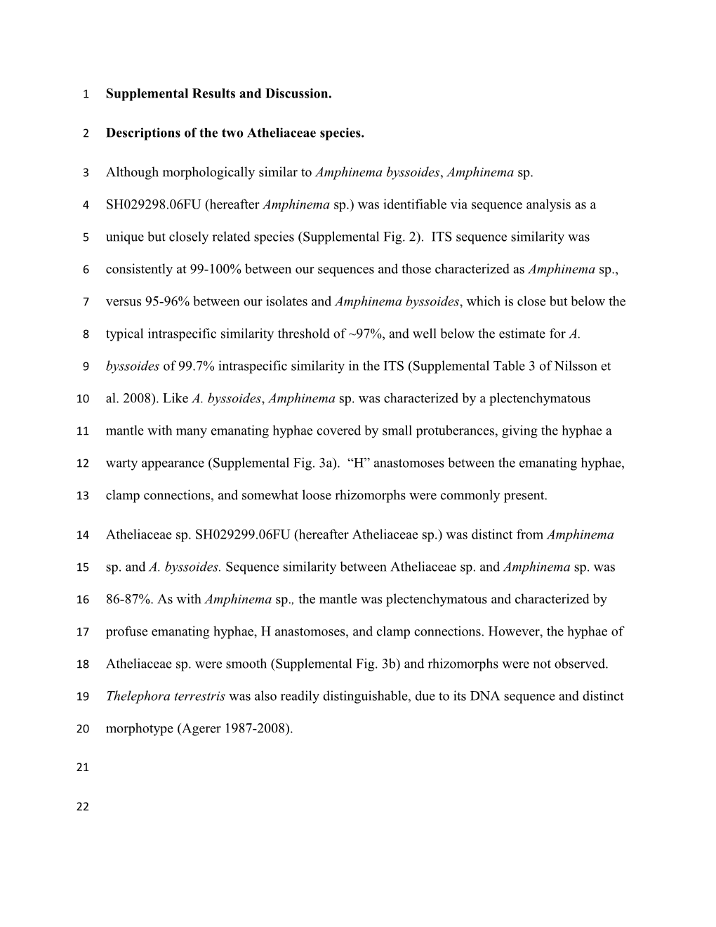 Supplemental Results and Discussion