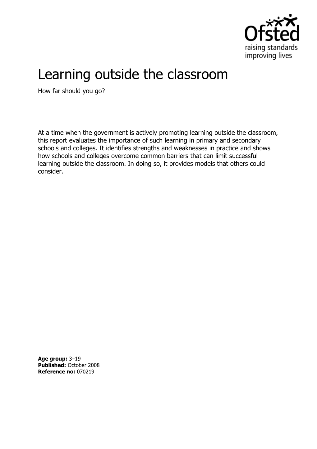 Learning Outside the Classroom