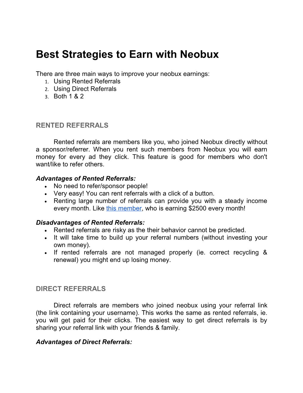 Best Strategies to Earn with Neobux