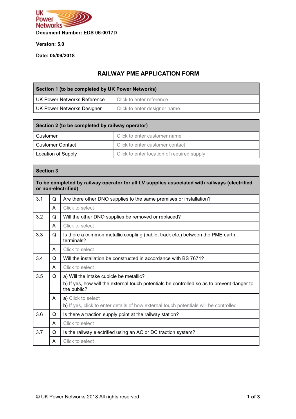 EDS 06-0017D Railway PME Application Form