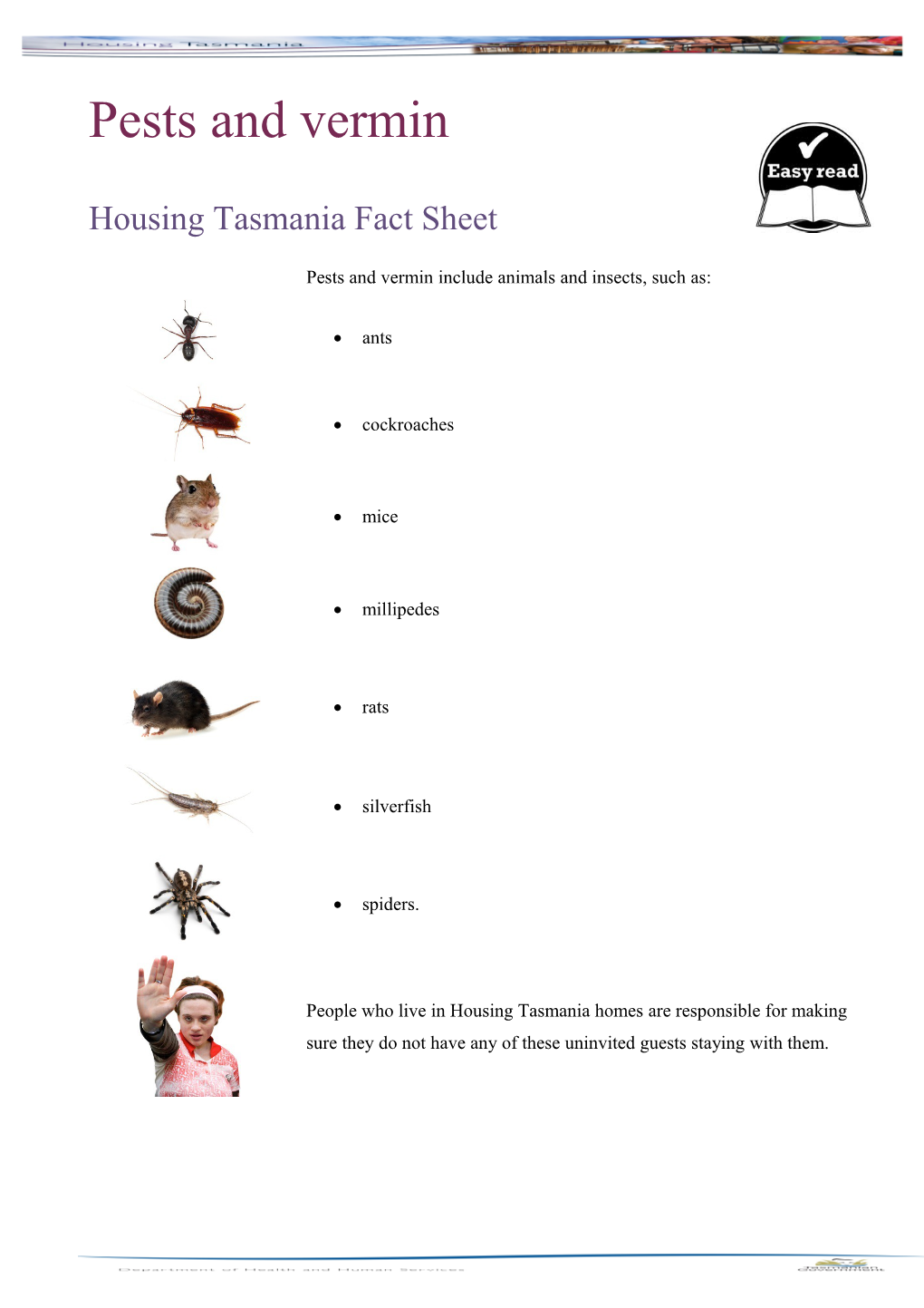 Housing Tasmania Fact Sheet