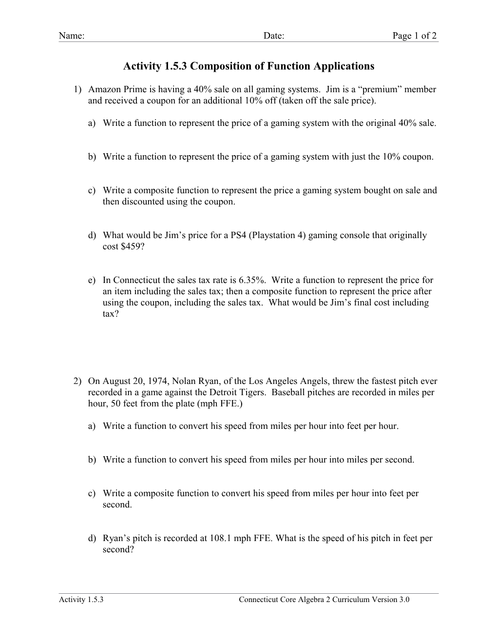 Activity 1.5.3 Composition of Function Applications