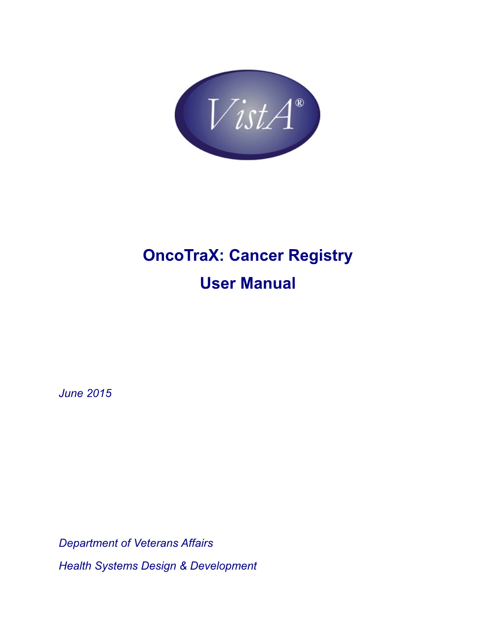 Oncotrax: Cancer Registry