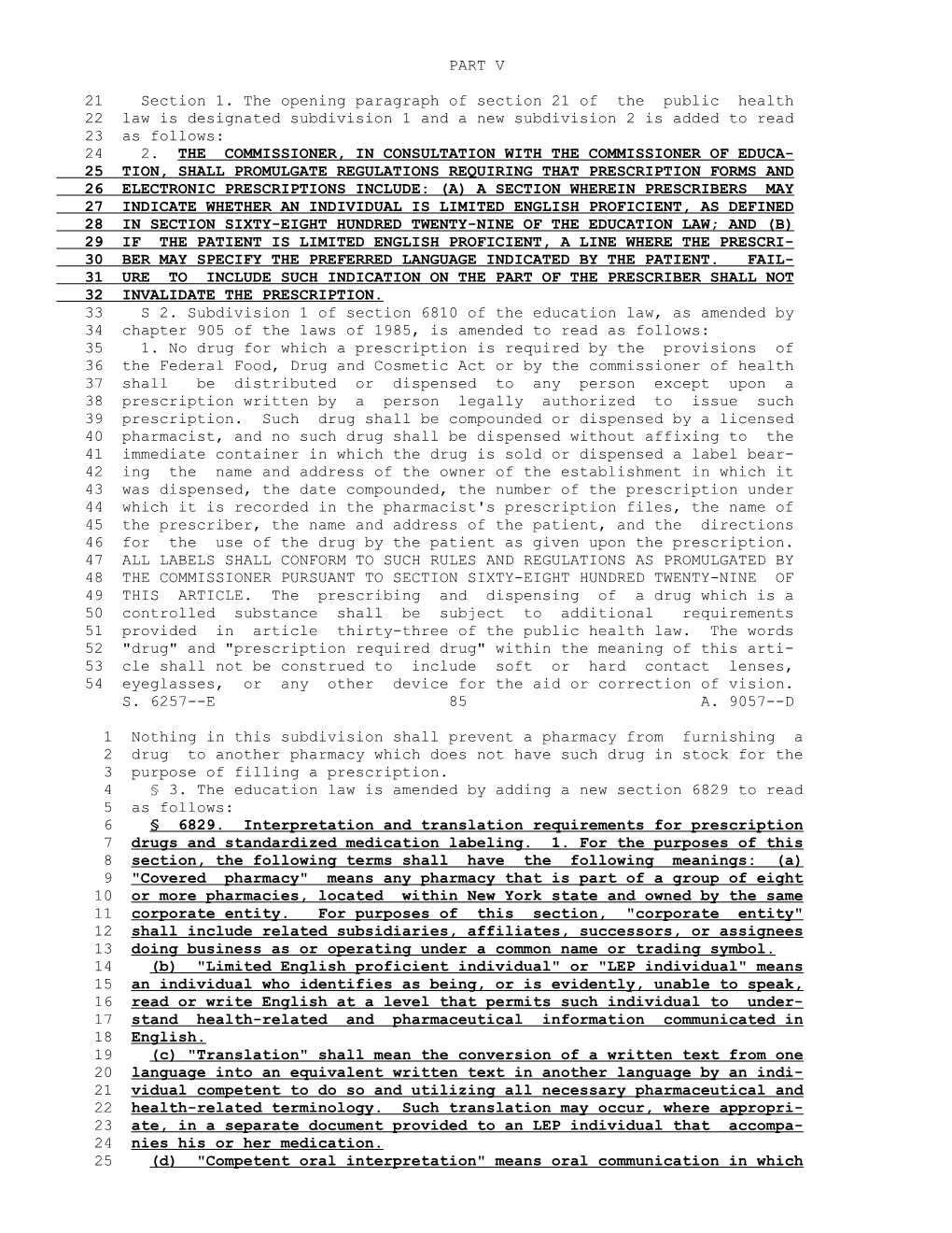 21 Section 1. the Opening Paragraph of Section 21 of the Public Health