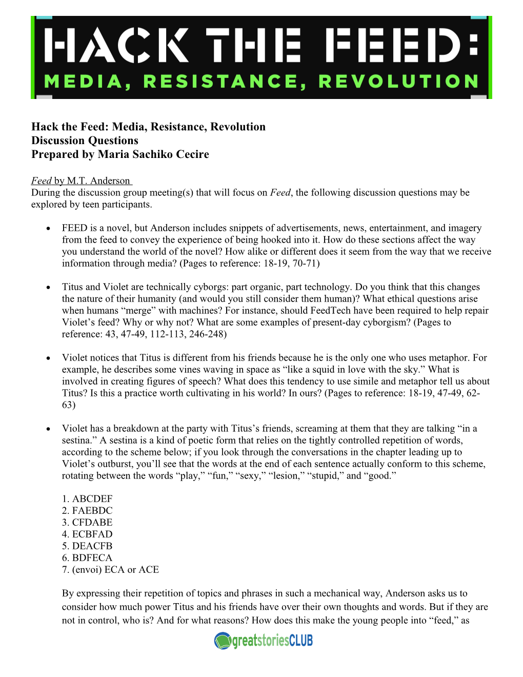 Hack the Feed: Media, Resistance, Revolution Discussion Questions