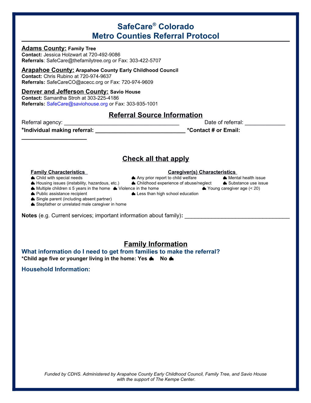 Metro Counties Referral Protocol