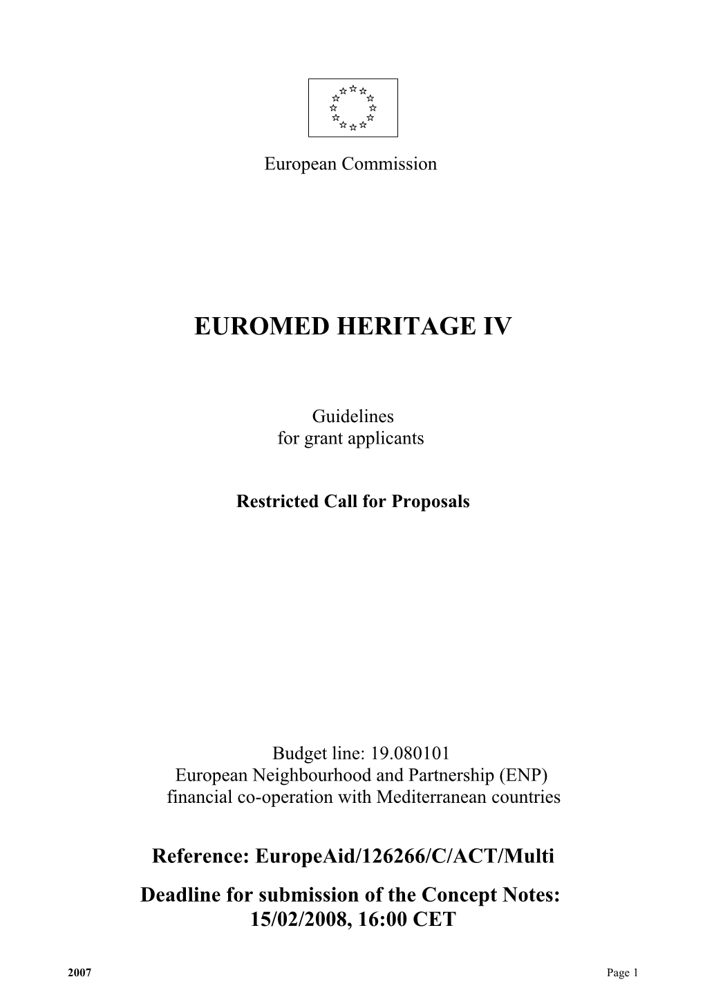 Euromed Heritage Iv