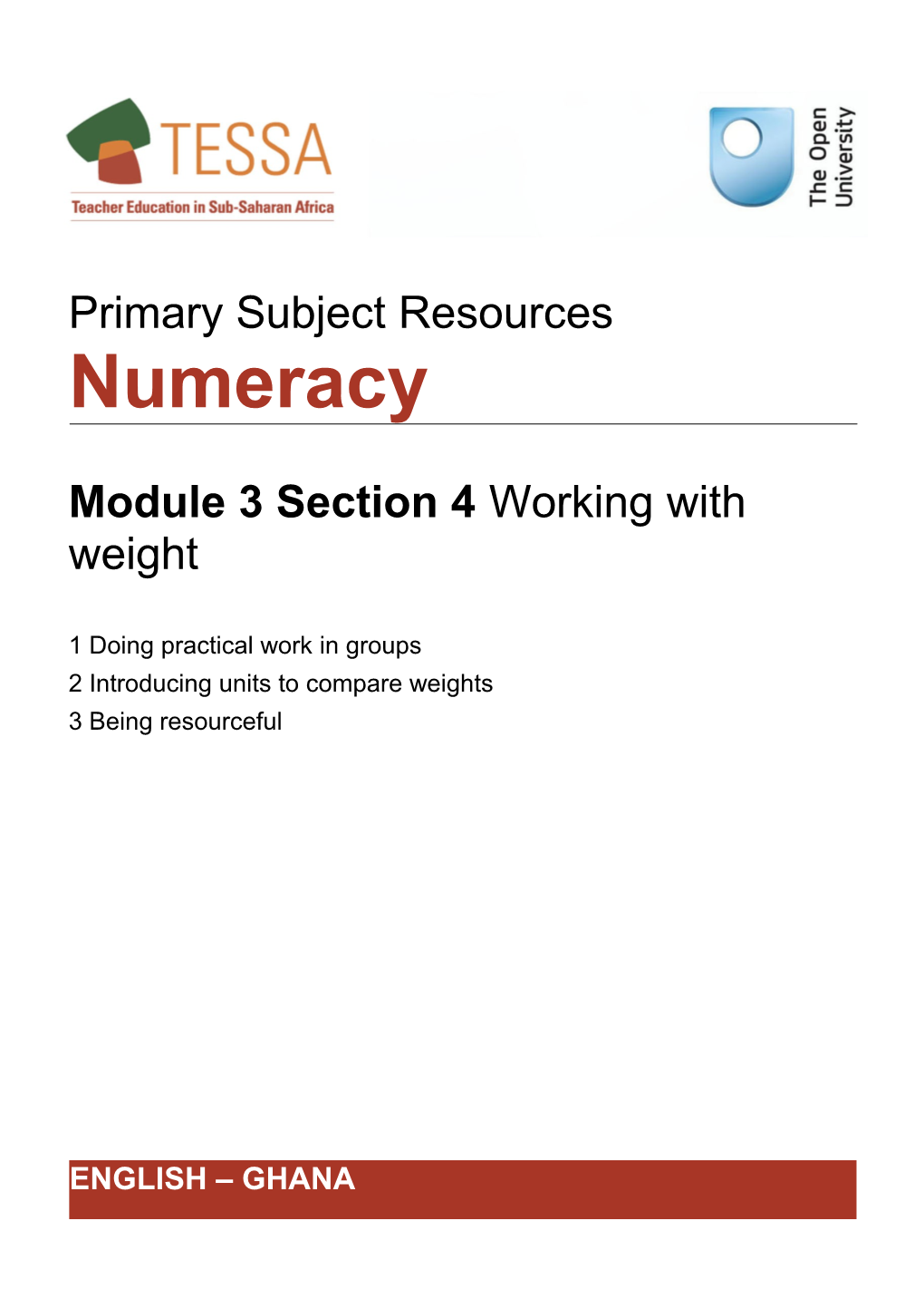 Module 3: Exploring Measurement and Data Handling