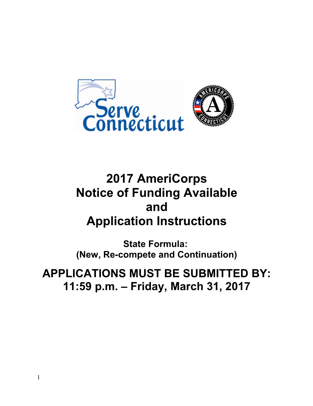 Notice of Funding Available