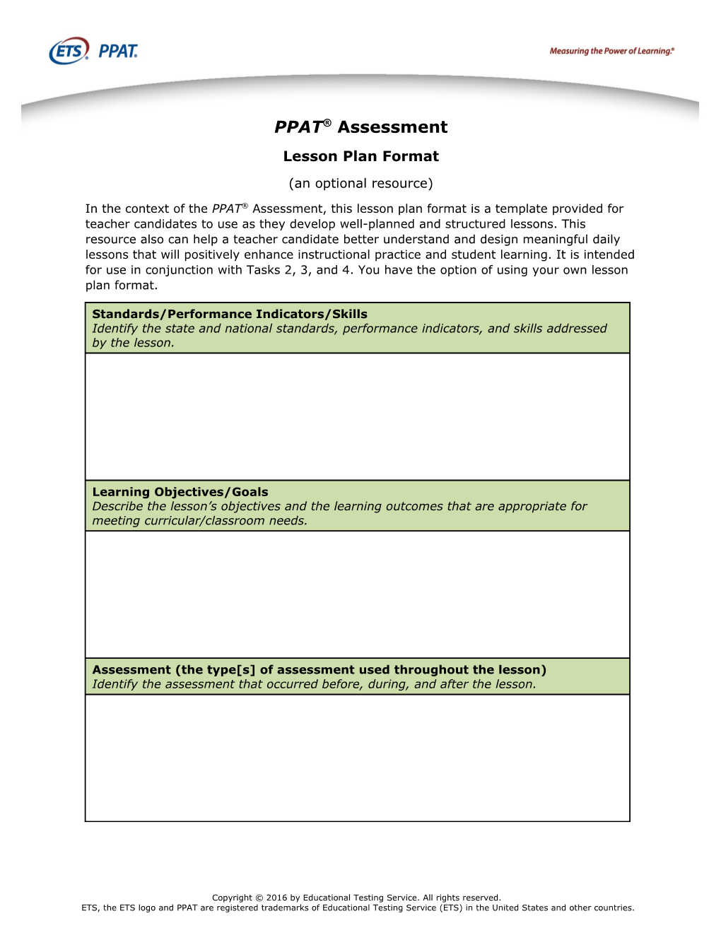 PPAT Assessment