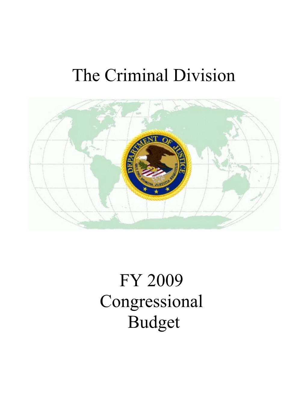 The Criminal Division
