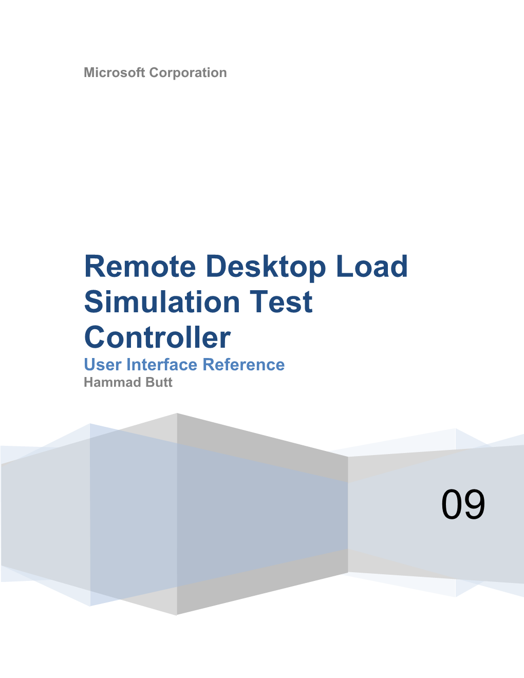 Remote Desktop Load Simulation Test Controller